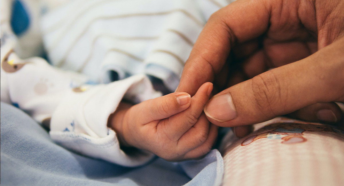 Banner baby hand