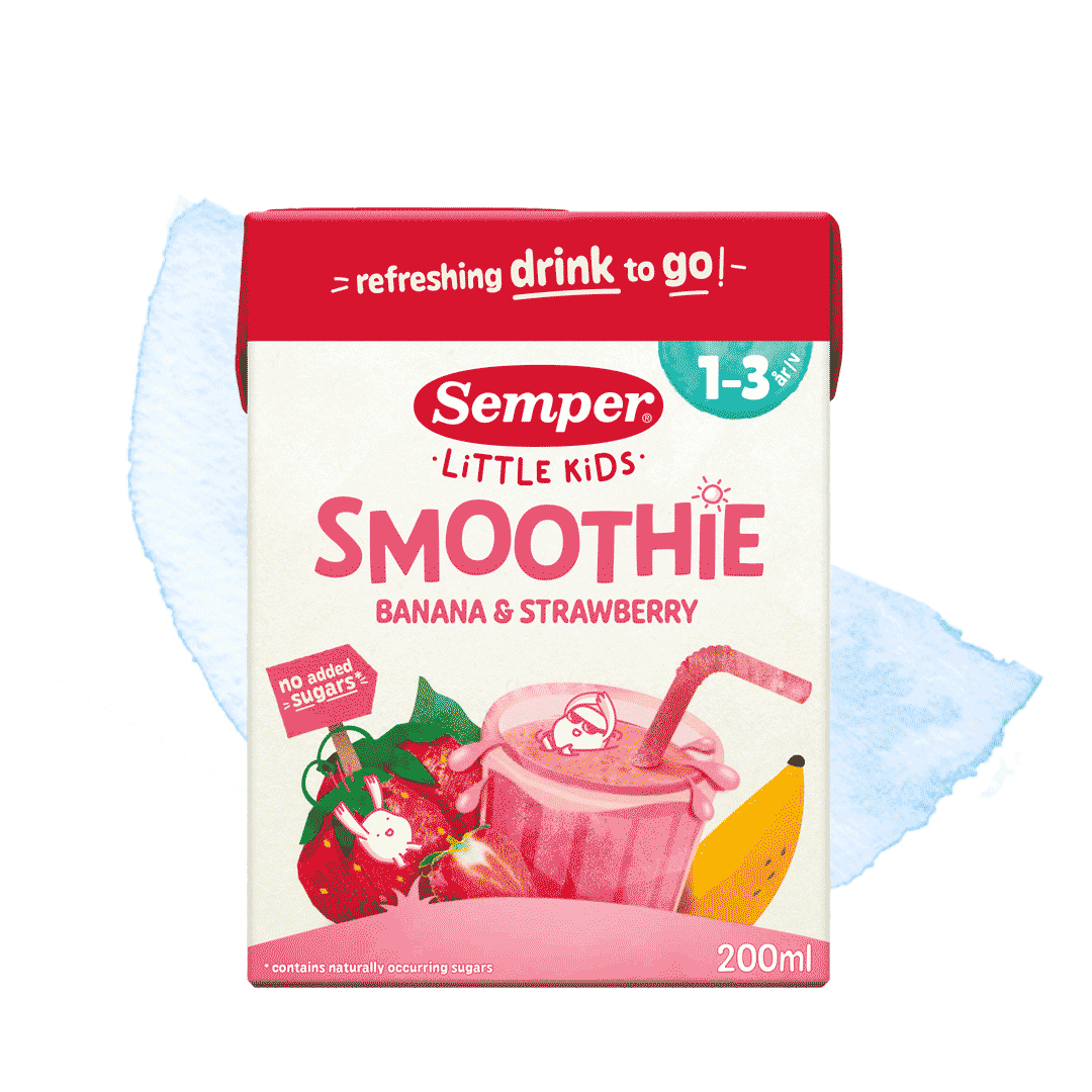 Smoothie banaani & mansikka 1-3v