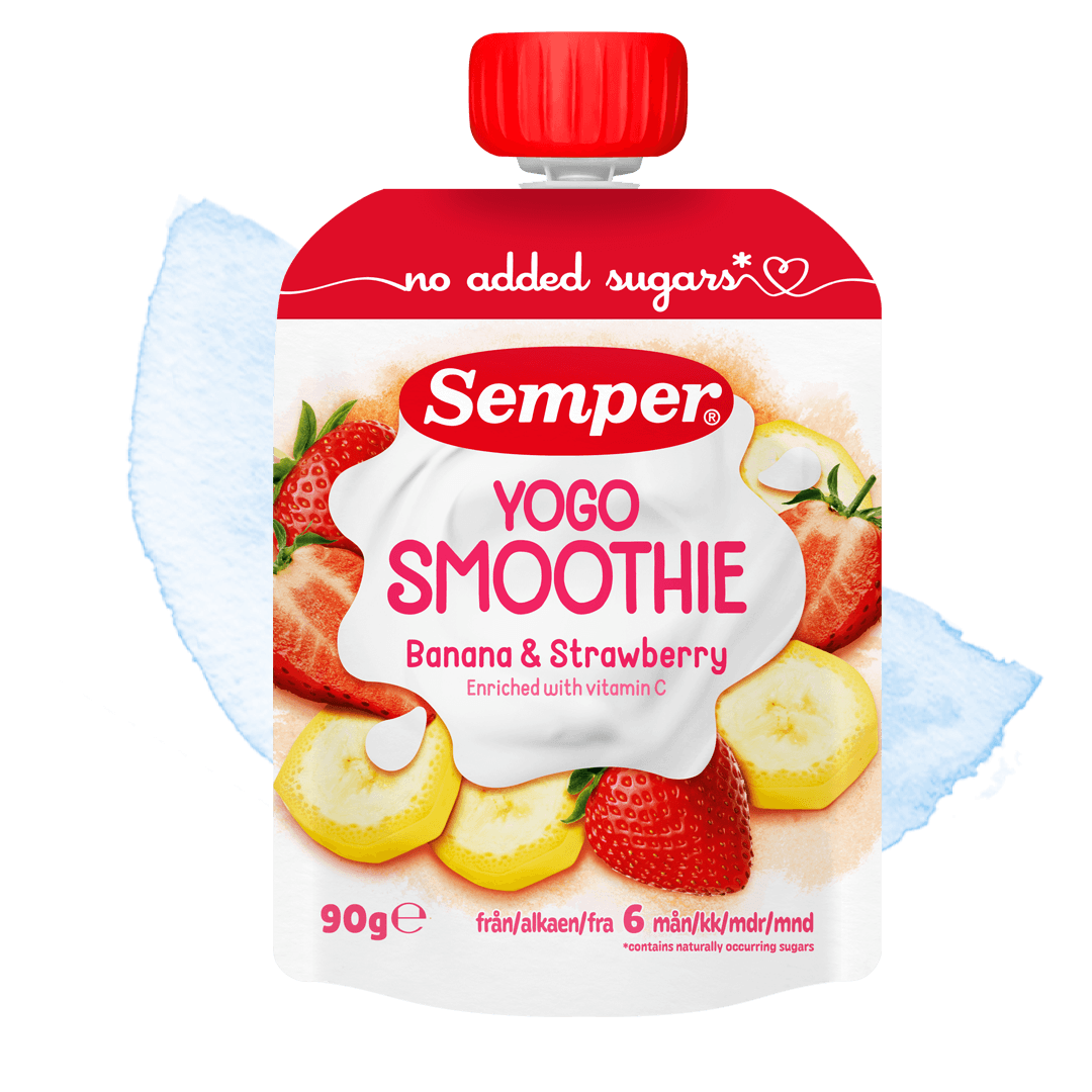Yogo smoothie banaania & mansikkaa 6kk - Semper